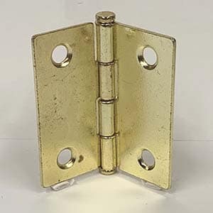 bright brass hinge
